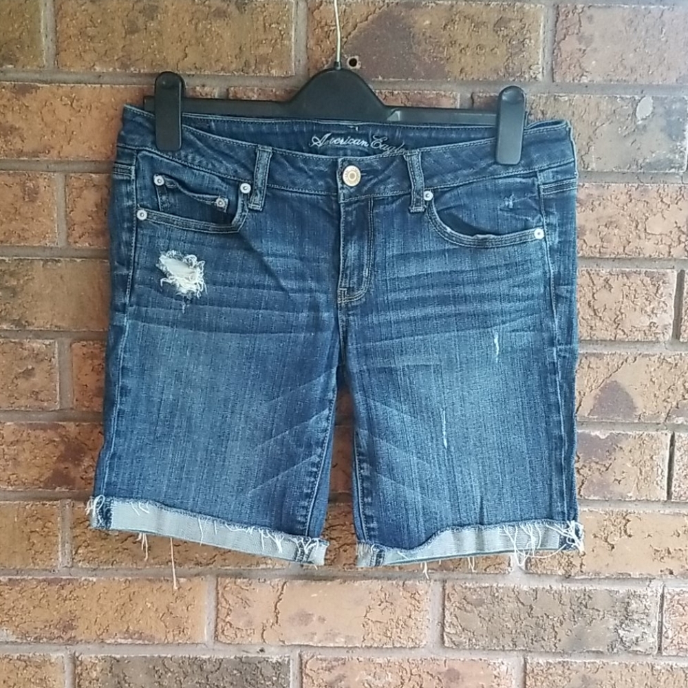 American Eagle Distressed Jean Shorts